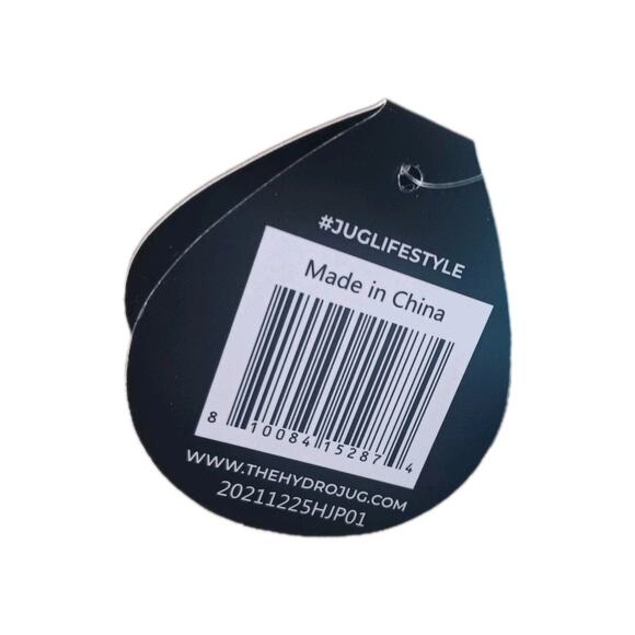 HYDROJUG Water Hydration Bottle & Straw, Blue W/Black Marble Print Sleeve 73 Oz - Picture 3 of 8